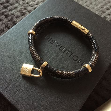 lv bracelet men chain|louis vuitton leather bracelet men's.